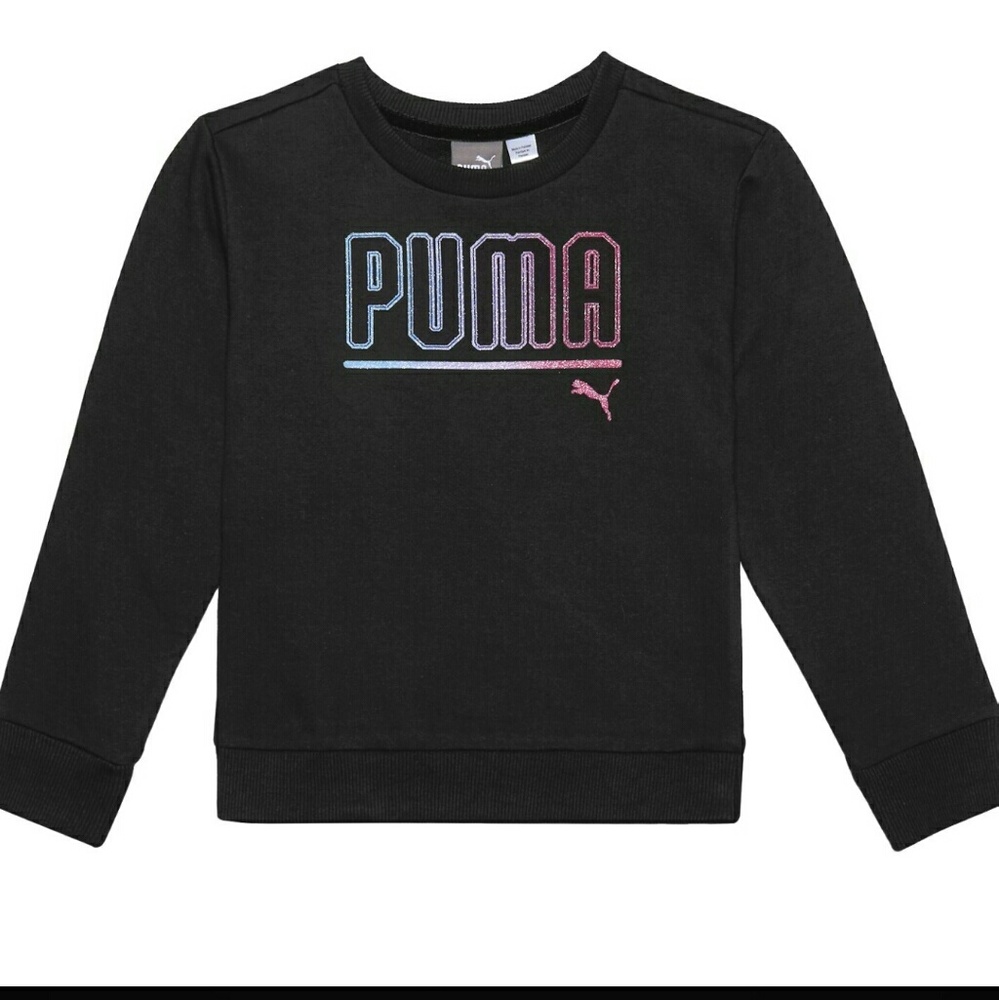 Puma Glittery Logo Sweatshirt girls